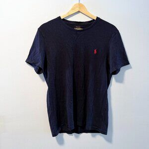 Polo Ralph Lauren Navy Blue Custom Fit Tee - Mens M